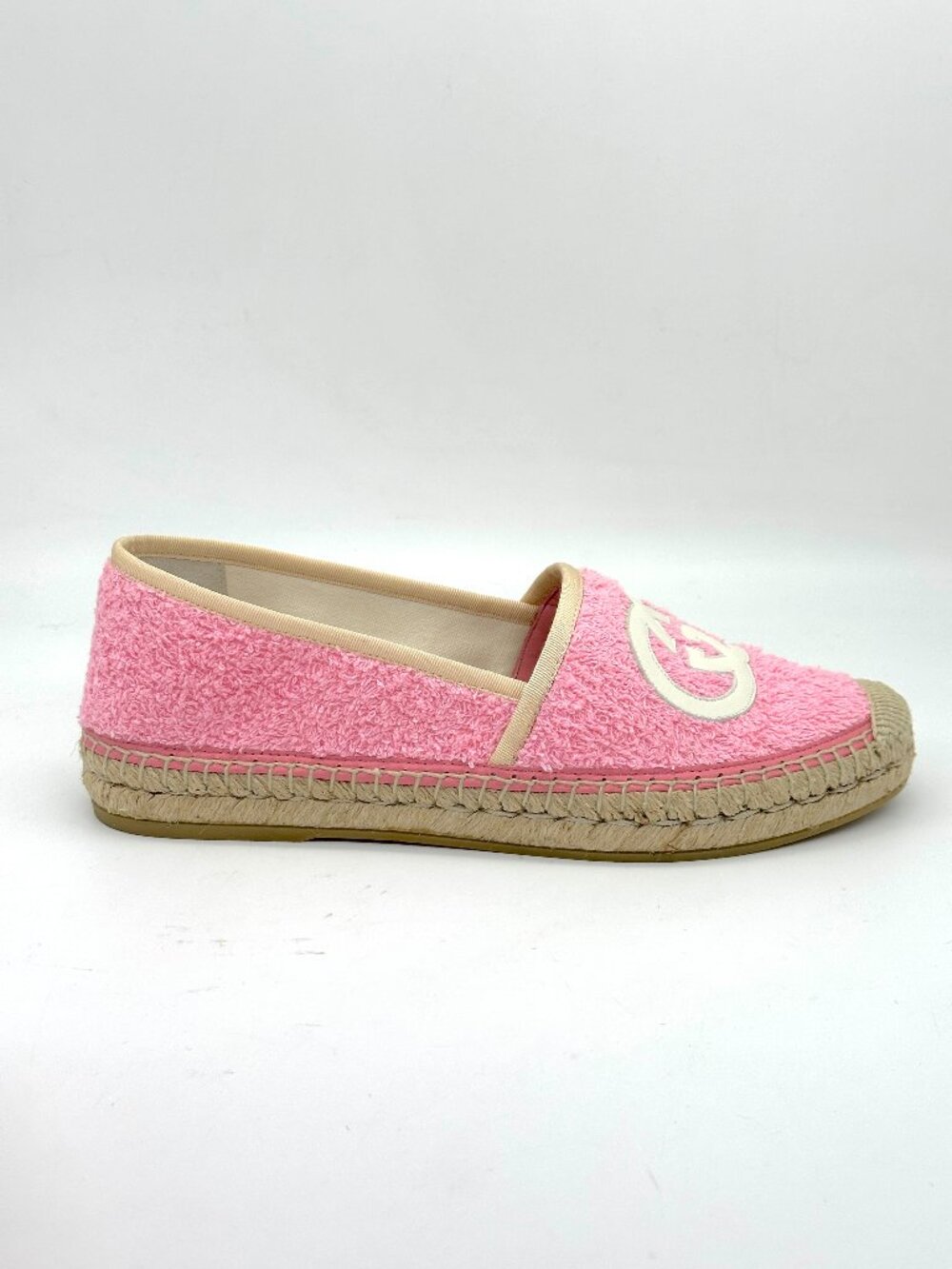 Gucci GG Logo Monogram Terry Espadrilles Flats Shoes - Picture 8 of 15